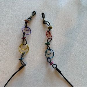 Eyeglass Leash / Chain - colorful disks